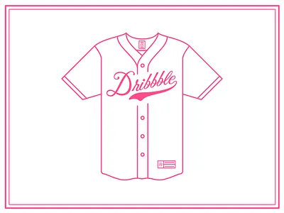 The Big Leagues baseball cursive illustration typography