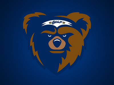 Jazz Bear athletics basketball bear face jazz logo mascot nba