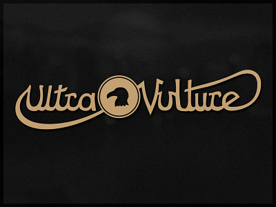 Ultra Vulture Logo lettering logo wordmark