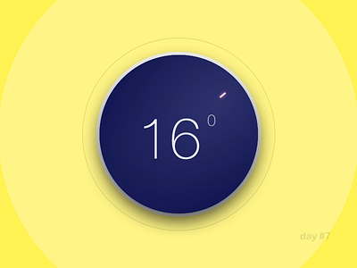 Day #7: Settings-Weather Knob 007 dailyui settings weather knob