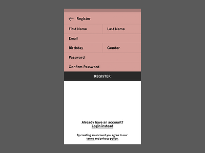 Sign up form 001 dailyui form reg registration signup