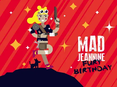 Mad Jeannine birthday card madmax