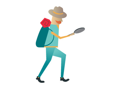 Our Approach approach explorer illustration man person safari website