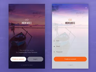 Sign up #dailyui #001 android app dailyui ios log log in login register sign sign in sign up ui