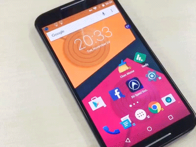 Fly after android animation design effects gif interface mobile space spaceship ui ux