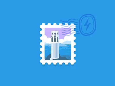 Coit Tower california coit tower illustration island san francisco stamp swiftype water