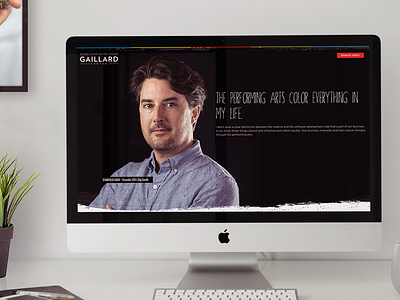 Your Gaillard branding logo photography responsive site typography web design