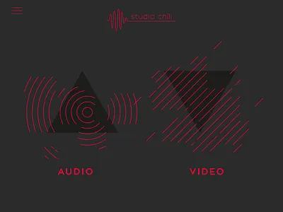 Geometrical homepage black circle dark diagonal geometry grey lines red triangle website