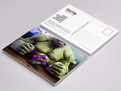 Bambi Toystore postcards. graphic design hulk illustration postcards smart games. toys toystore