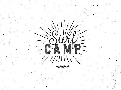 West Ufer Surfcamp analog brand brandmark handmade logo retro stamp sup surf vintage