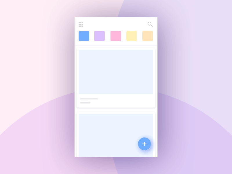 Simple Tab highlight animation app colorful design interaction motion simple swipe tabs ui ux visual