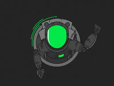 Rocketman astronaut character design doodle drawing illustration rocket man space