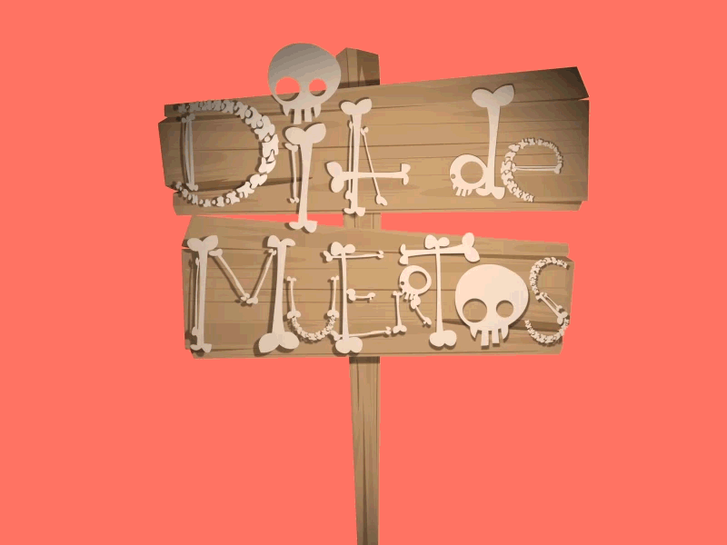 dia de muertos banner death motion muertos post