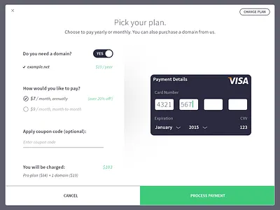 Credit card payment form card credit credit card form payment upgrade
