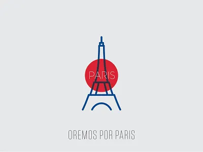 For Paris design eiffel tower illustration oracion paris por paris prayer solidarity