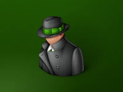 Confidentiality clothes confidentiality hat icon secrecy