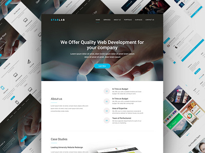 Multipage Web Agency Template agency business clean design it modern multipage web