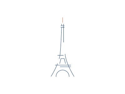 City of Light eiffel tower geometric illustration love paris