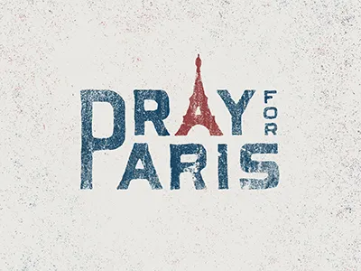 Pray For Paris france grunge handlettering lettering paris peace prayer