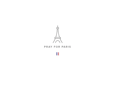 #PrayForParis | Logo eiffel logo love minimal paris pray