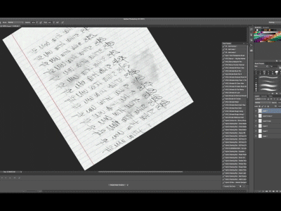 Texturing animation c4d cthulhu design gif handwritten motion photoshop process ps texture tutorial