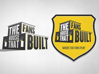 Buffalo Wild Wings "The House That Fans Built" Logo branding brandmark buffalo wild wings illustration logo design type