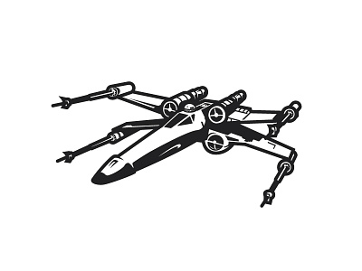 X Wing icon illustration logo sketch star star wars wars x wing x wing x wing fighter x wing fighter