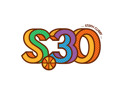 S_30 - Steph Curry basketball logo nba tshirt