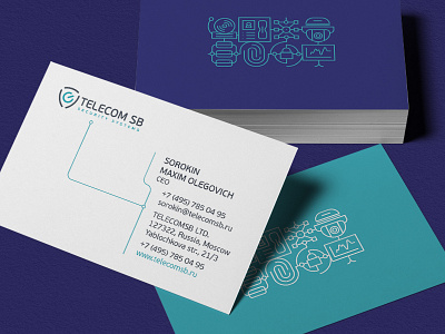 TelecomSB - Rebranding brand branding flat icons logo logomark minimalistic monogram stationery