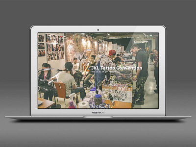 2nd JKL Tattoo convention typography user experience ux visual web design website