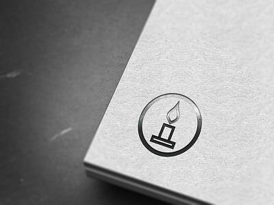 Retro Candle candle icon logo minimalist retro symbol vintage