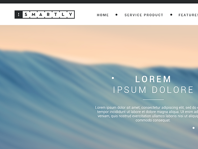 Website Smartly design minimal service ui wearable website