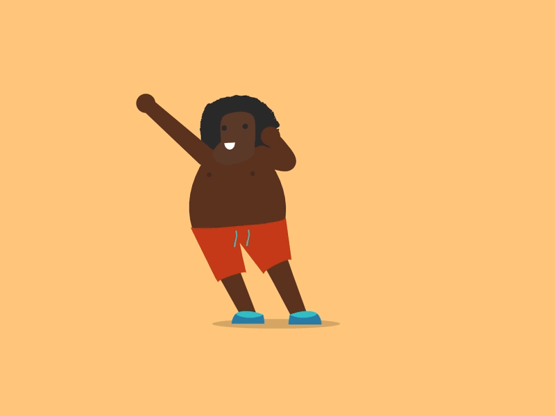 Dancing Bro Experiment after effects animation character dancing gif loop