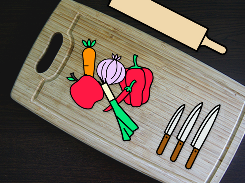 Cook bread cook croissant kitchen knife