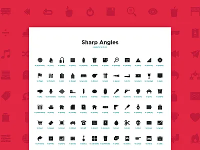 sharp corners for to [icon] fill freebie grid iconography icons poster