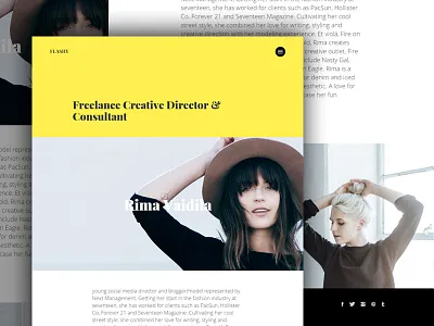 Flashy bootstrap clean creative elegant fashion minimal modern personal responsive template typography