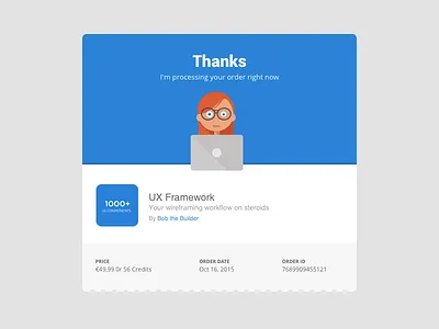 dailyUI #017 - Email Receipt 017 daily dailyui design email flat receipt ui ux