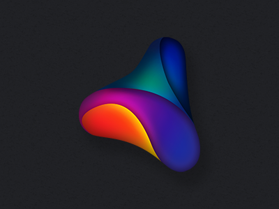 Tri Droplet app branding icon id identity logo mobile app tv