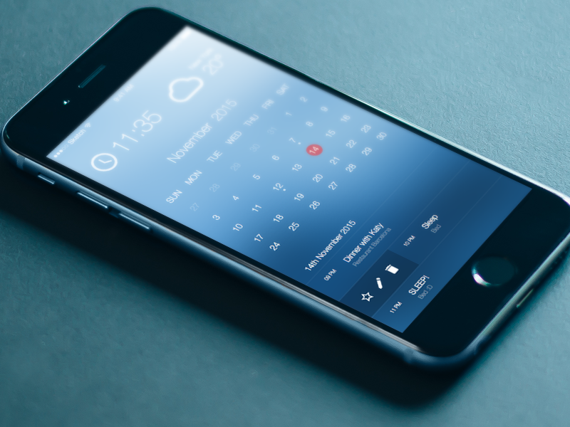 Beautiful Calendar UI/UX (iOS) file free freebie ios iphone resource sketch sketchapp ui user experience user interface ux