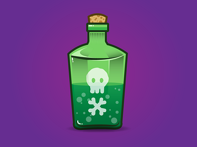 Sick Day daily green icon illustration illustrator monday poison purple sick