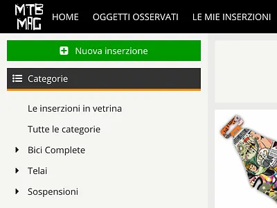MTB-Mag Marketplace homepage site web design website