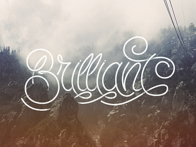 Brilliant hand lettering lettering ligatures script type typography