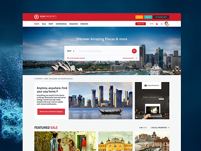 Property -Realestate listing website design dubai interface ksa kuwait listing property qatar realestate ui ux website