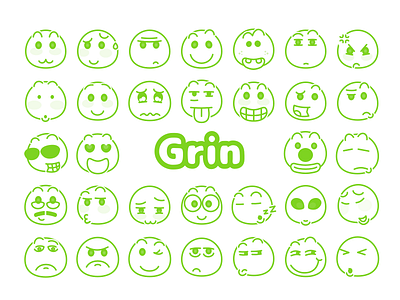 Grin emoji grin icon 絵文字