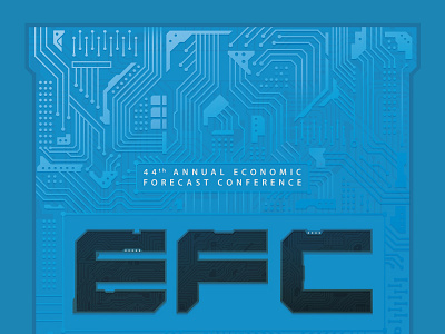 Economic Forecast circuitboard circuits gradients illustration