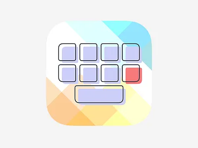 Keyboard icon app application button buttons color colors flat ico icon keyboard menu