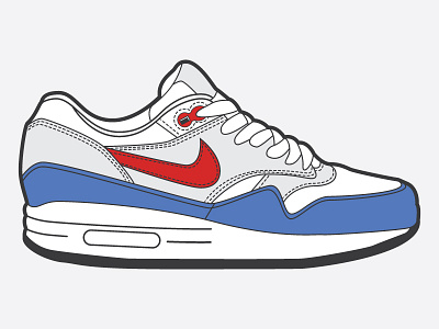 Nike AF1 Paris branding icon illustration logo nike pin vector