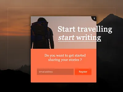 Popup Overlay dailyui day016 overlay popup signup