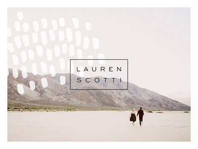 Lauren Scotti Photographer branding logo organic photographer sans serif simple typography