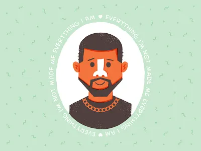 Kanye cute illustration kanye pattern shapes texture